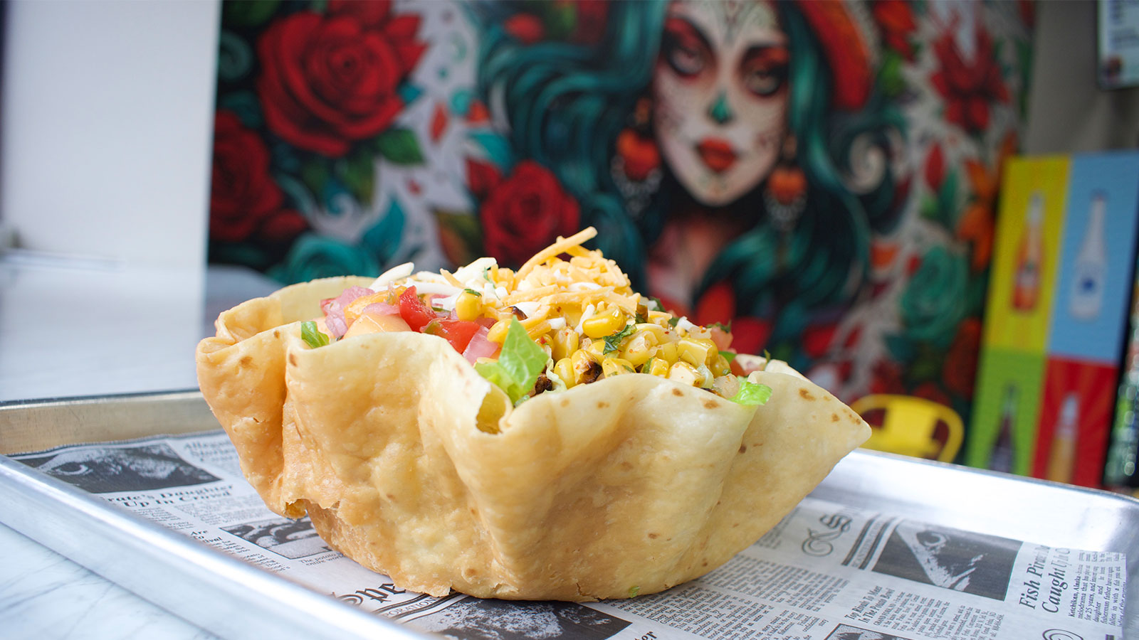 Tortillas on the grill