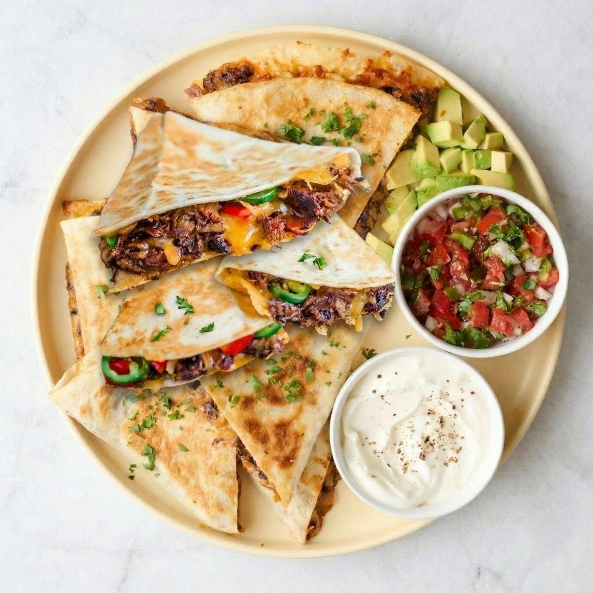 BEEF QUESADILLA.