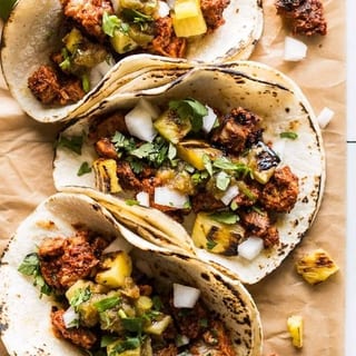 Tacos De Res Al Pastor/Beef Tacos (3pc)