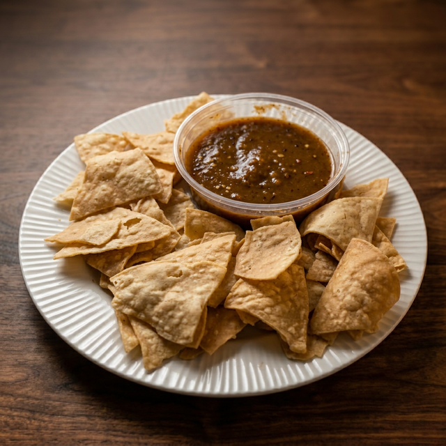 Red Salsa and Chips.