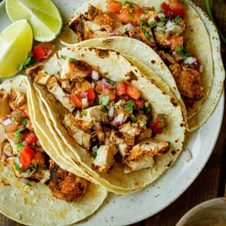 CHICKEN TACOS AL-PASTOR (3pc)